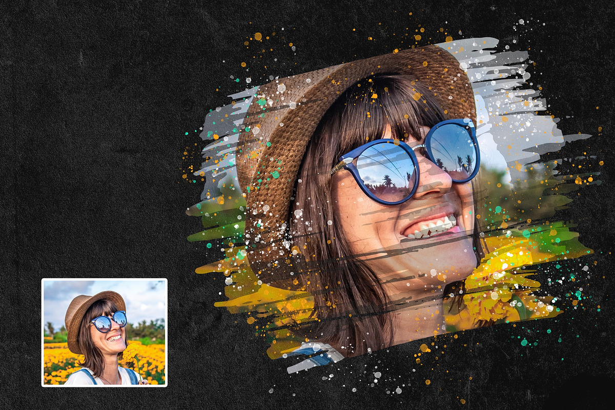 Paint Splash Photo Effect, a Layer Style Add-On by WudelMbois Studio (Photo 3 of 3)