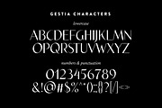 Gestia Candle Aesthetic Display Font, a Sans Serif Font by Struvictory.art (Thumbnail 6 of 11)