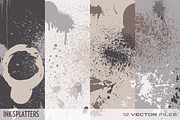 Ink Splatters vectors, a Texture Illustration by LuOtero (Thumbnail 2 of 4)