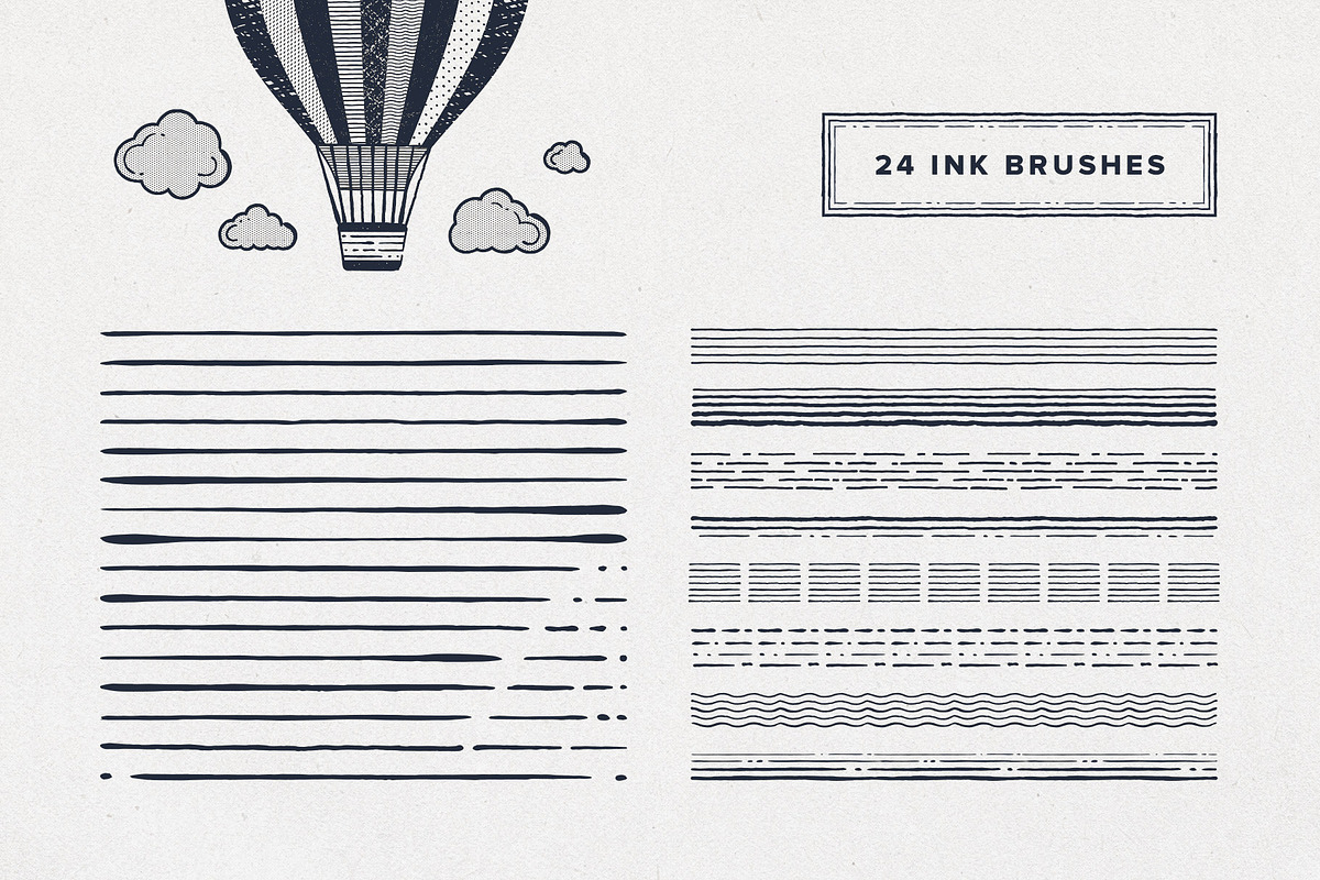 Liner Illustrator Brushes, a Brush Add-On by pixelbuddha.net (Photo 3 of 11)