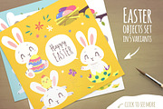 Happy Easter Cartoon Set, an Animal Illustration by SunnyWS (Thumbnail 2 of 4)