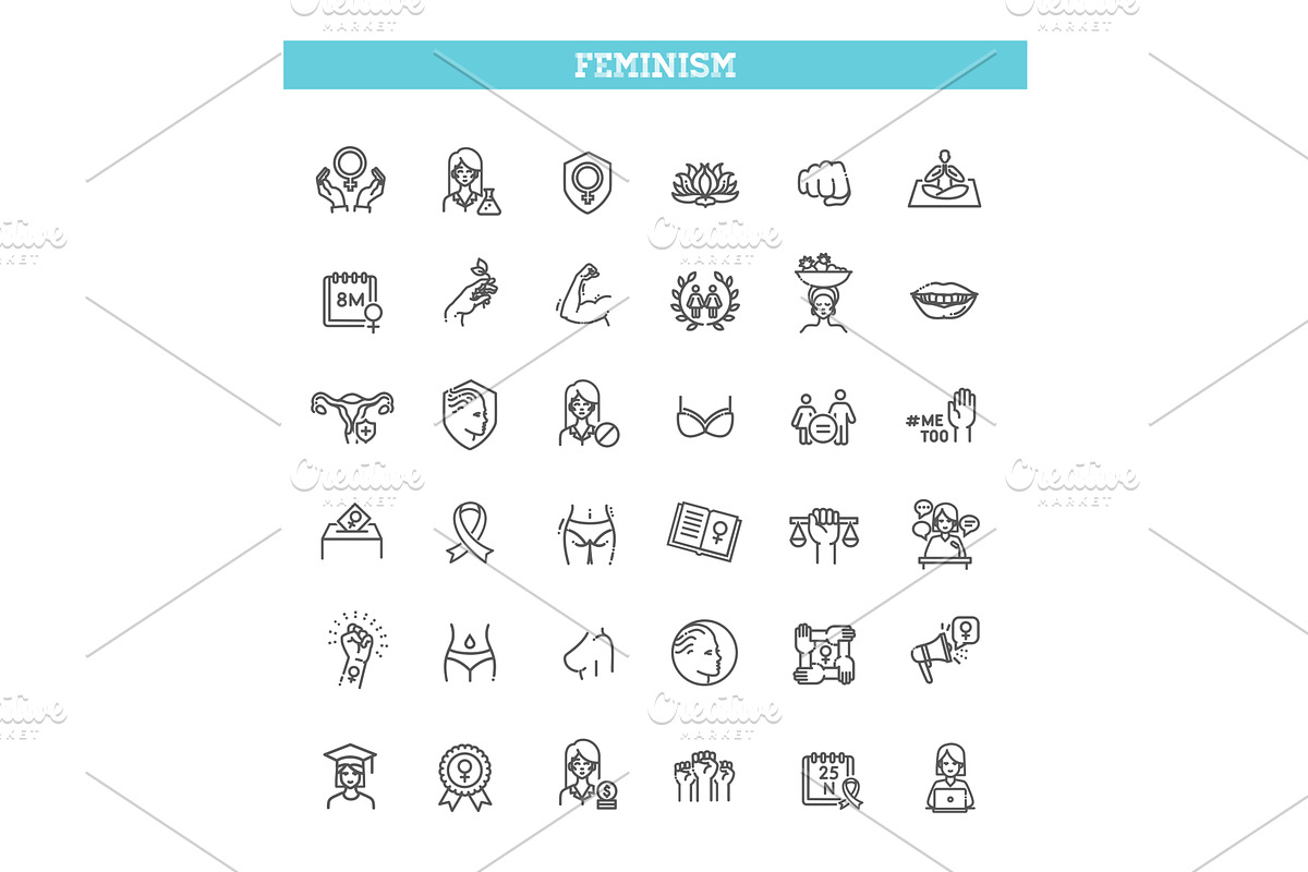 Women's rights and girl power, an Object Illustration by Tettygreen