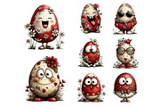Quirky Easter Eggs Clipart Set, a Seasonal Illustration by Nicolle's Colorful Art (Thumbnail 7 of 9)