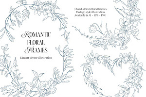 Romantic Floral Frames