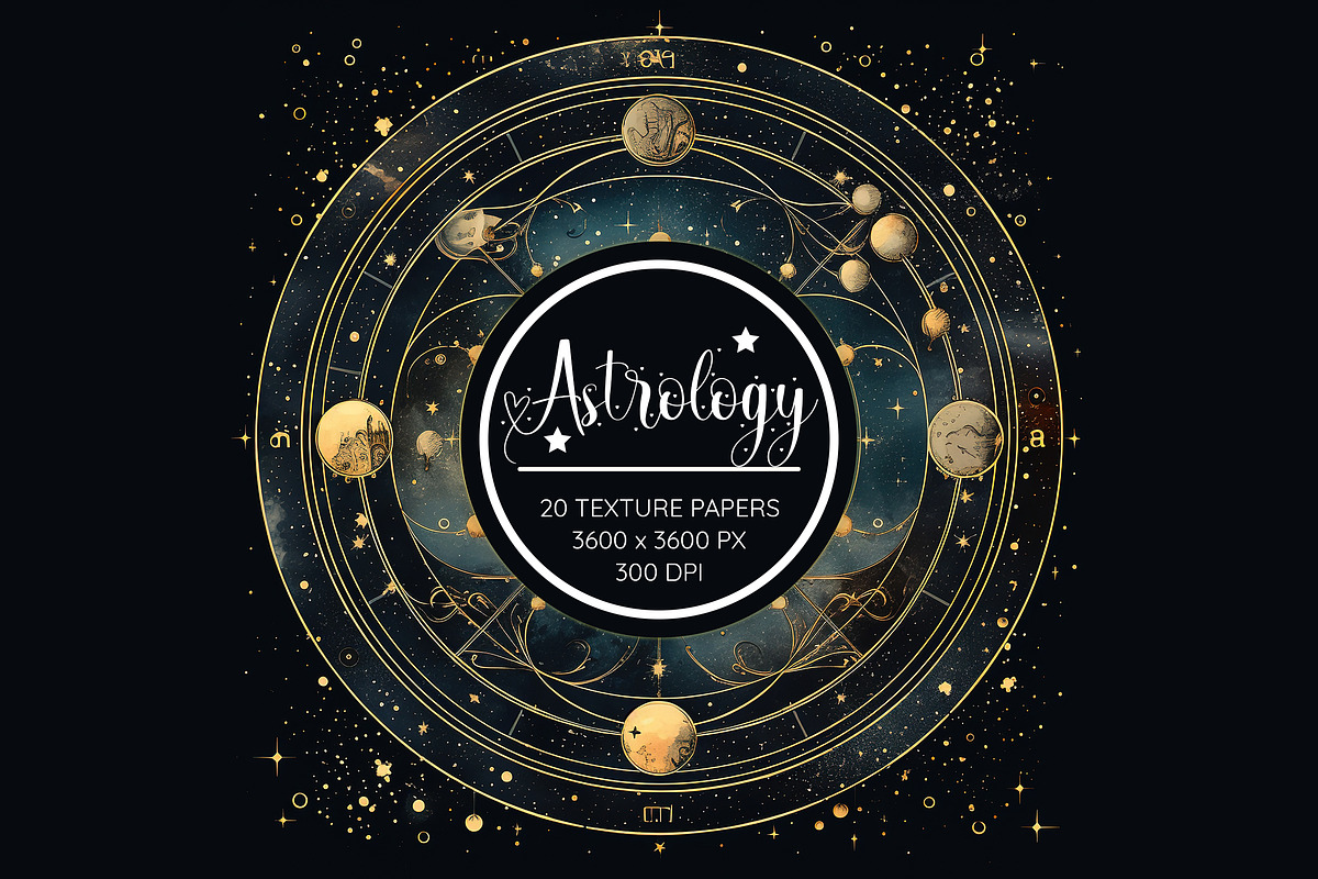 Astrology Cosmic Adventure, a Texture Graphic by Fun Digital (Photo 1 of 4)