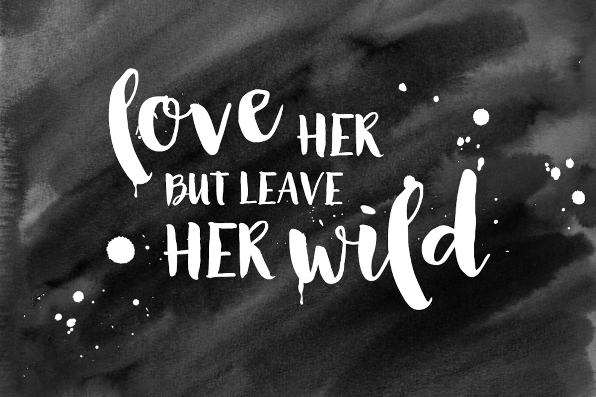 Modern brush font, Olive Sky preview 3