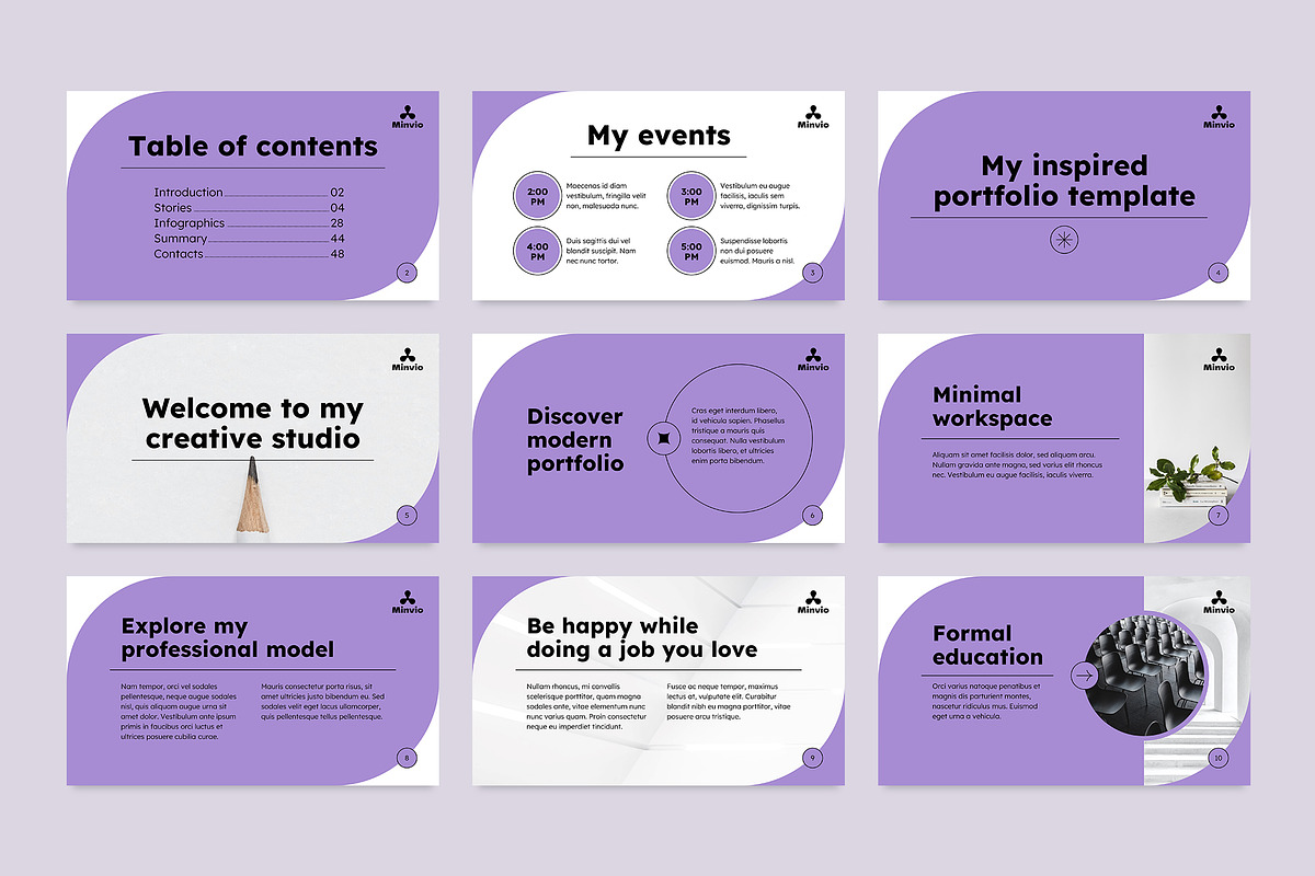 Presentation Portfolio, a Presentation Template by TemplatesNow! (Photo 6 of 14)
