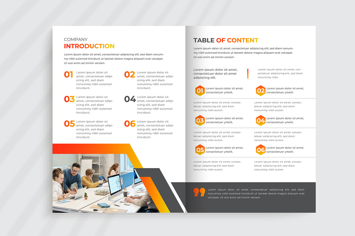 Corporate Annual Report, a Brochure Template by pixelcreatx (Photo 3 of 6)
