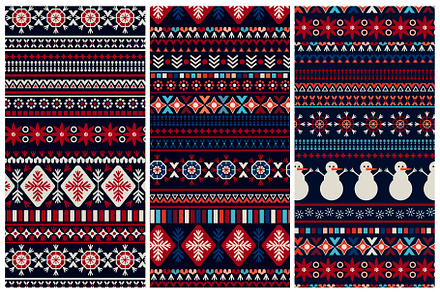 Xmas Geometric Patterns, a Pattern Graphic by Sunny_Lion