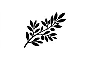 Olive Leaf Silhouette Collection, an Object Graphic by Designer_Momina (Thumbnail 3 of 3)