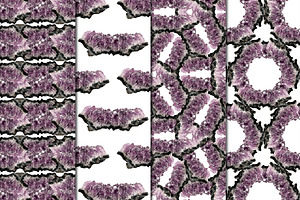 Amethyst Patterns - Gemstone Paper