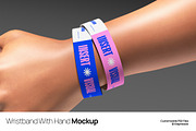 Wristband With Hand Mockup, a Product Mockup by graphicook (Thumbnail 1 of 4)