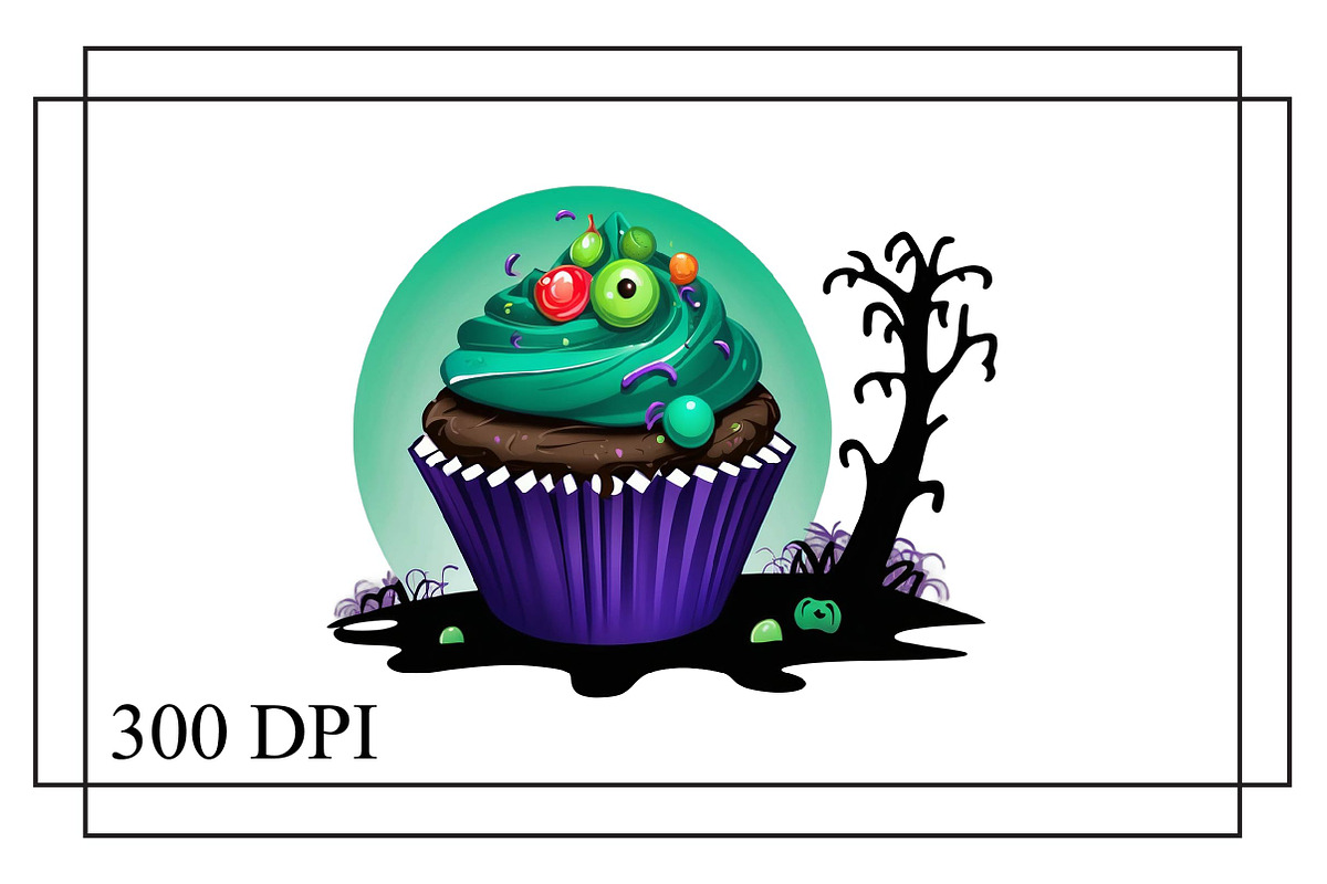 Creepy Halloween Cupcake Clipart PNG, an Arts & Entertainment Photo by Wow Magic (Photo 2 of 4)