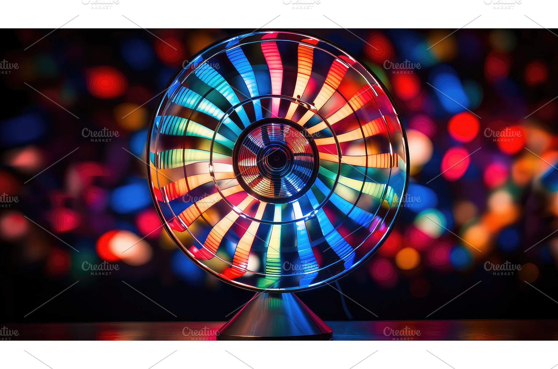 mesmerizing light fan ai generated, a Background Photo by pikepicture