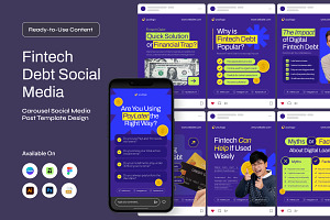 Credit Score Education Carousel, a Social Media Template by twinstd