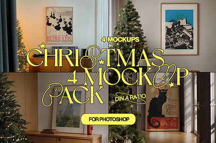 Festive Mockup Pack of Four