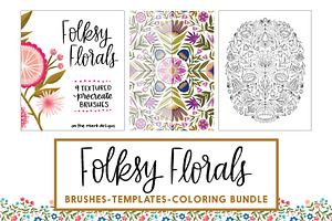 Folksy Florals Design Bundle