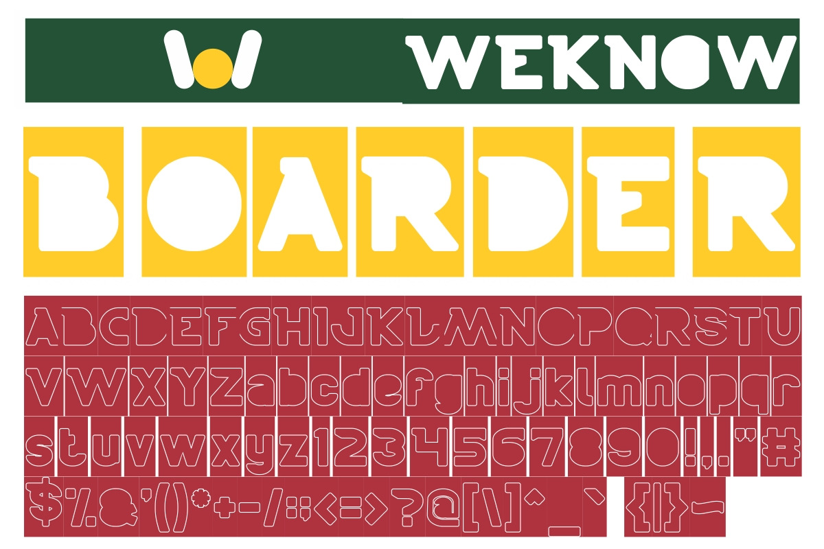 boarder font preview 7
