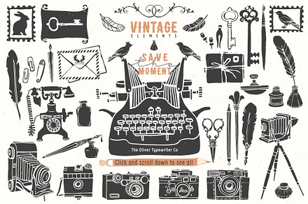 Vintage hand drawn illustrations