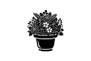 Flower Pot Silhouette Vector Bundle, an Illustration by jahid234 (Thumbnail 17 of 49)
