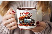Fall Gnome Truck Sublimation Clipart, an Illustration by SVGArt (Thumbnail 7 of 8)