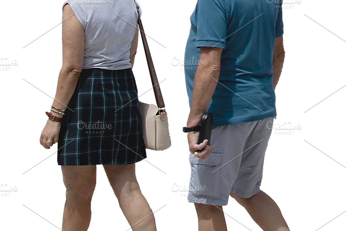 Senior couple walking isolated photo, a Person Photo by DanFLCreativo (Photo 2 of 2)