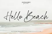 Hello Beach, a Script Font by AMINMARIO (Thumbnail 1 of 17)