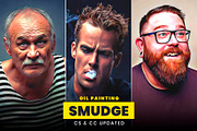 30% SALE! Smudge Oil Painting, an Action Add-On by U_Design (Thumbnail 2 of 8)