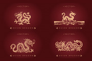 Chinese dragon vector material, an Animal Illustration by DesignFolioHub (Thumbnail 3 of 4)