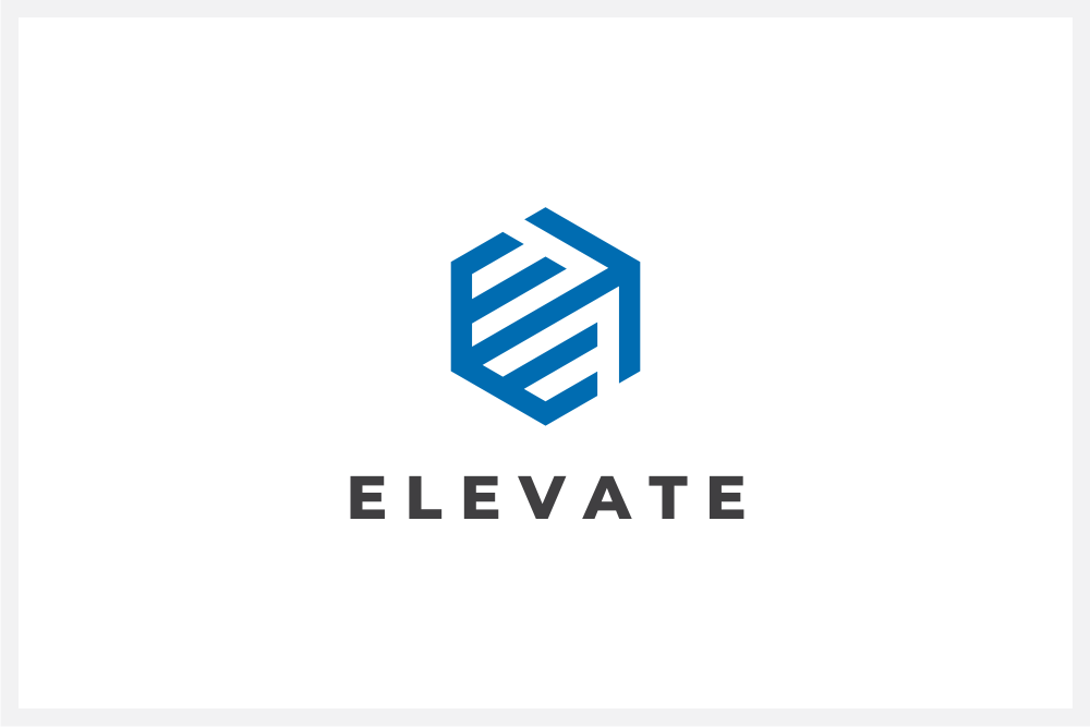 Elevate Letter E Hexagon Logo, a Branding & Logo Template by yopie