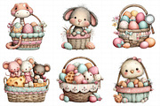 Funny Easter Basket Clipart, an Illustration by Daily.Designs (Thumbnail 5 of 8)