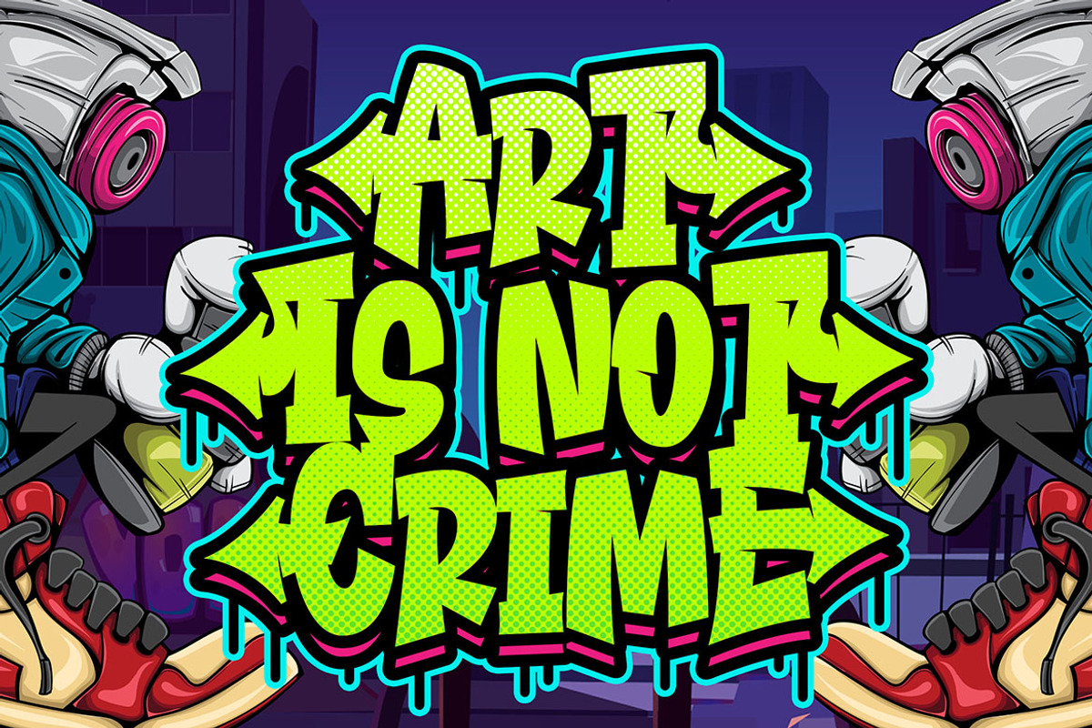 Airneo - Graffiti Font, a Font by Blankids Studio (Photo 2 of 5)