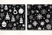 Black and White Christmas Patterns, a Pattern Graphic by Design Station (Thumbnail 5 of 5)