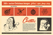 Vintage Christmas Bundle 300+, an Illustration by Retro Machine (Thumbnail 3 of 14)