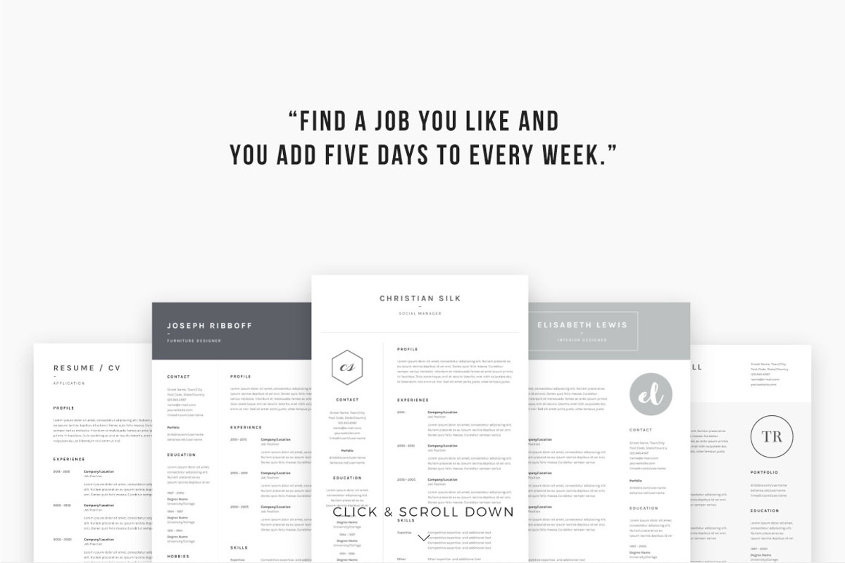 Job Seeker's Dream Bundle, a Resume Template by Mats-Peter Forss (Photo 3 of 3)