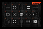 150 Geometric Distressed Shapes, an Object Graphic by Samolevsky (Thumbnail 7 of 18)