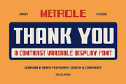 Metrole – Contrast Variable Display, a Sans Serif Font by Drizy (Thumbnail 10 of 10)