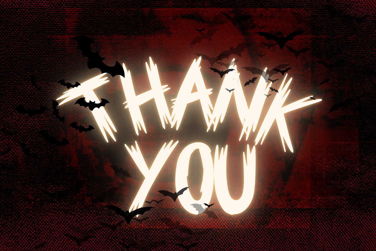 Dracula is a cool Halloween font, a Sans Serif Font by Brown Cupple (Photo 7 of 7)