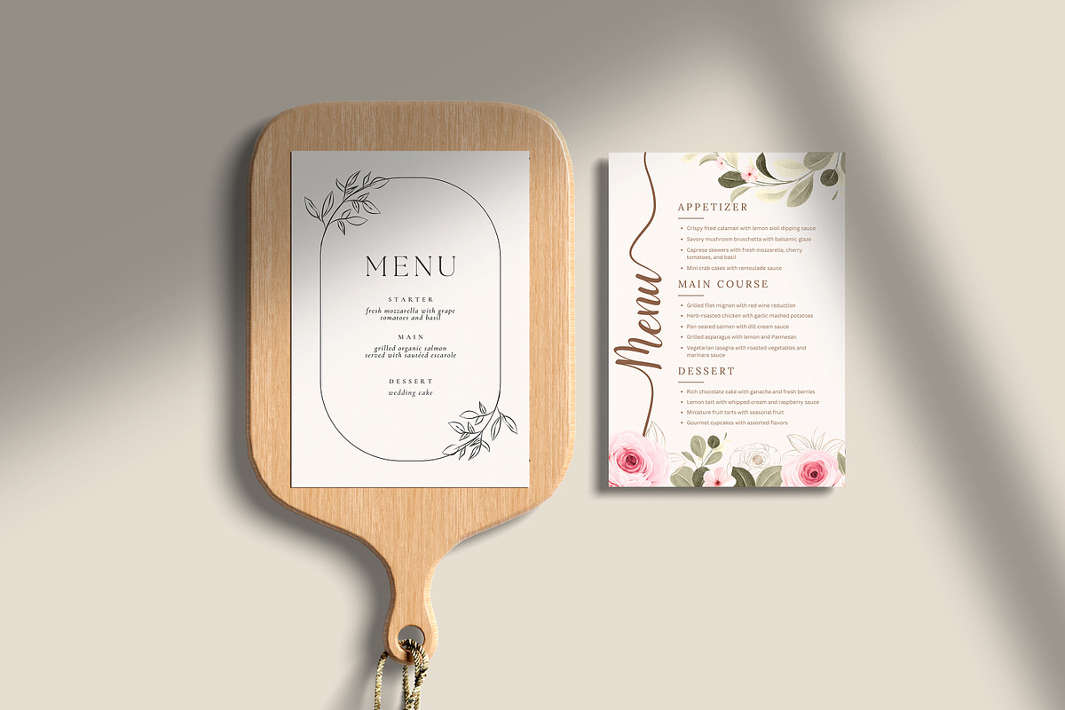 Menu Mockup, a Packaging Mockup by Getdesign (Photo 6 of 7)