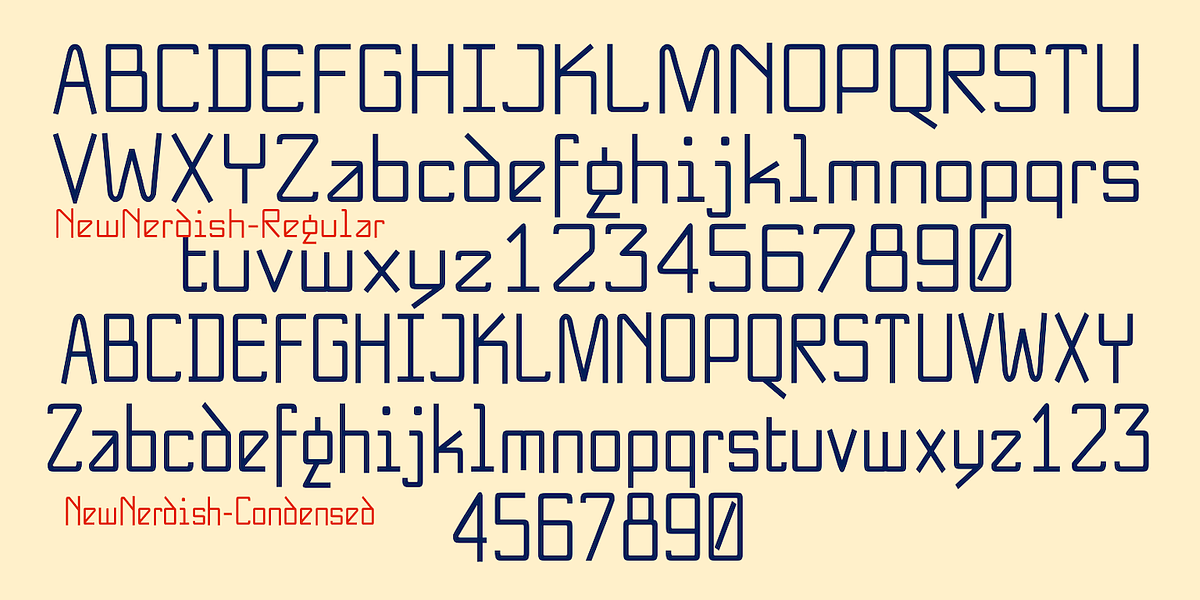 NewNerdish, a Sans Serif Font by Ingrimayne Type (Photo 10 of 11)