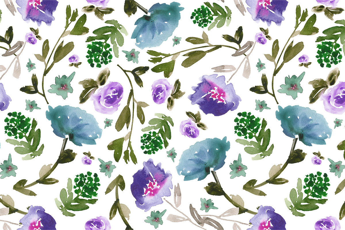 Purple, blue and green, a Pattern Graphic by Anya-D (Photo 1 of 3)