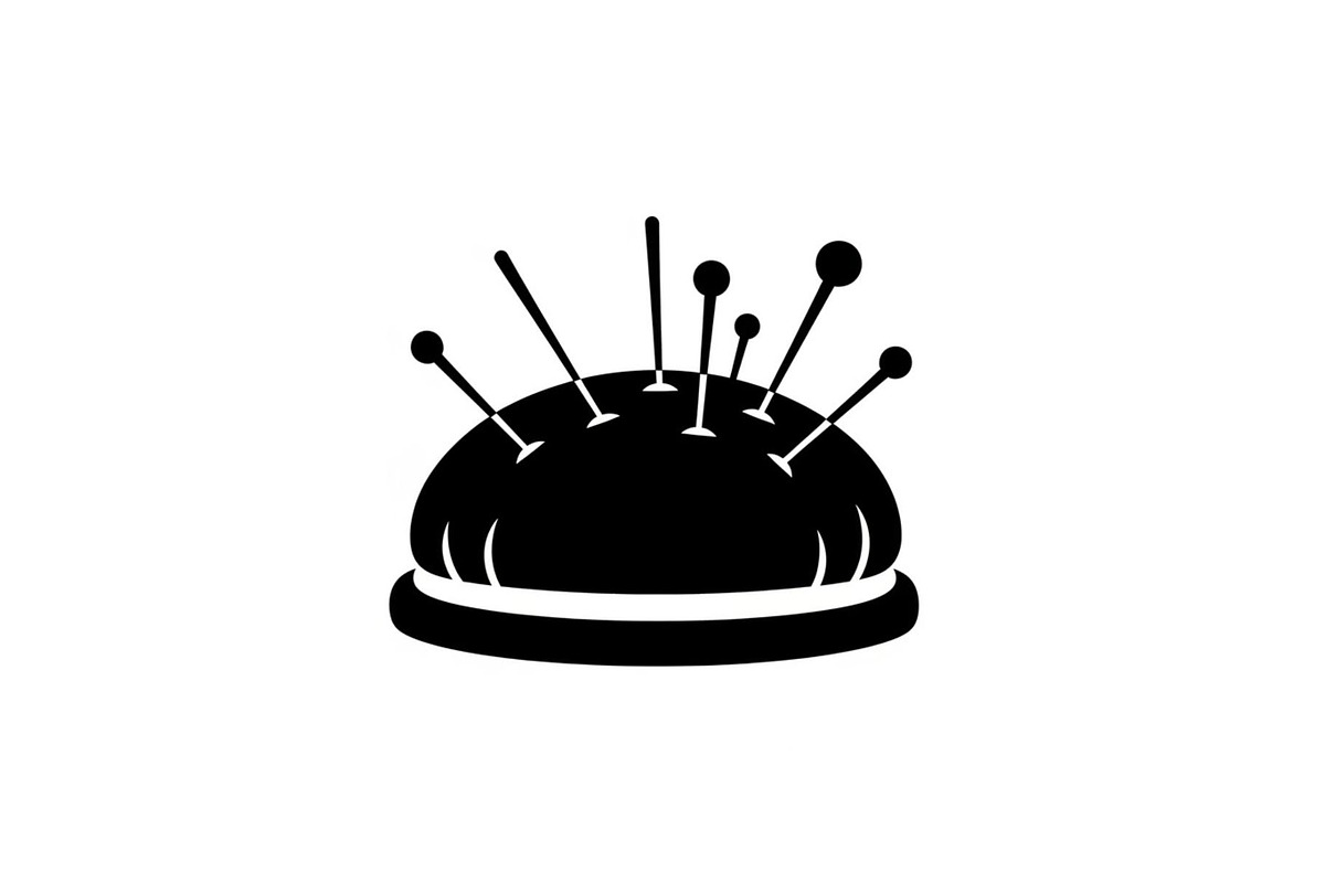 Sewing Pin Cushion Silhouette, an Illustration by hafijul (Photo 3 of 14)
