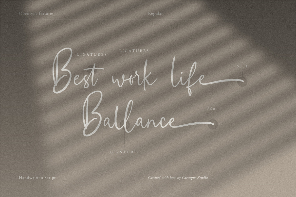 Eugellyca Handwritten Script, a Script Font by Creatype Studio (Photo 7 of 9)