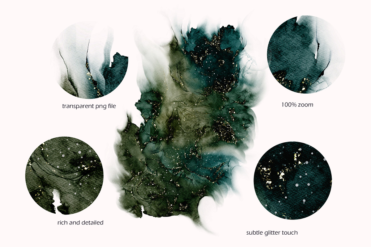 Fluid ink collection, a Texture Graphic by Mona Ahmed (Photo 5 of 14)