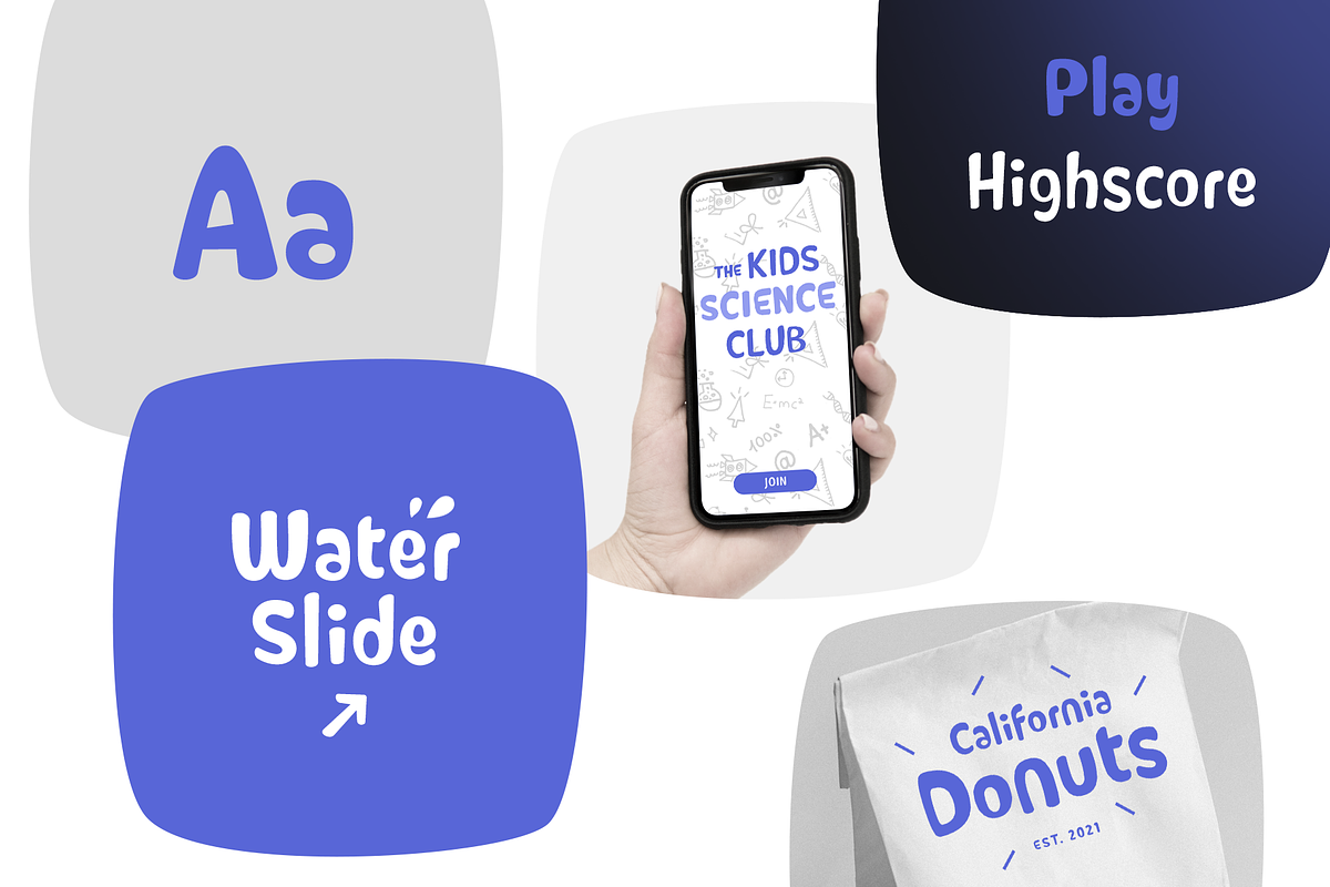 Caliny – Funny 3-Font-Family, a Font by Marc Lohner (Photo 2 of 5)