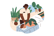 People in spa wellness salon set, a Healthcare Illustration by Good Studio (Thumbnail 7 of 10)
