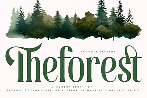 Theforest Modern Serif Font