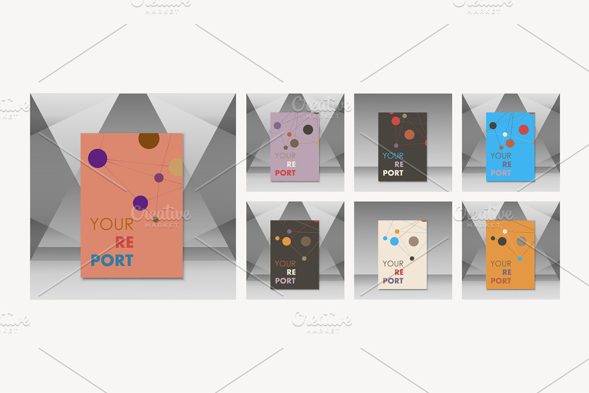 Molecule and communication, a Brochure Template by Haisonok