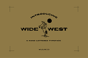 Wide West | A Hand Lettered Typeface, a Handwritten Font by Wildline.Co (Thumbnail 1 of 5)