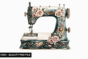 Sewing Machine Clipart Bundle, an Illustration by crative8112 (Thumbnail 9 of 10)